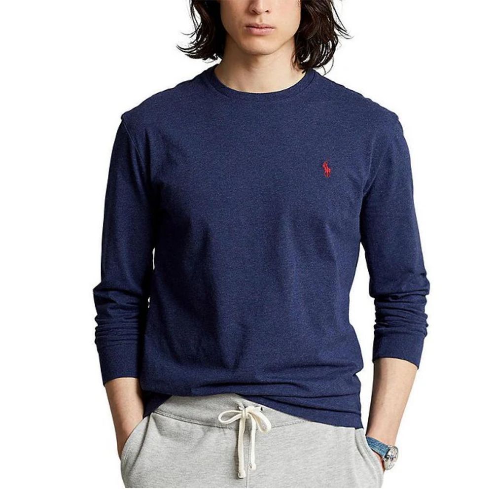 Polo Ralph Lauren Classic Fit Stretchy‎ Soft Navy Long Sleeve T-Shirt size XL